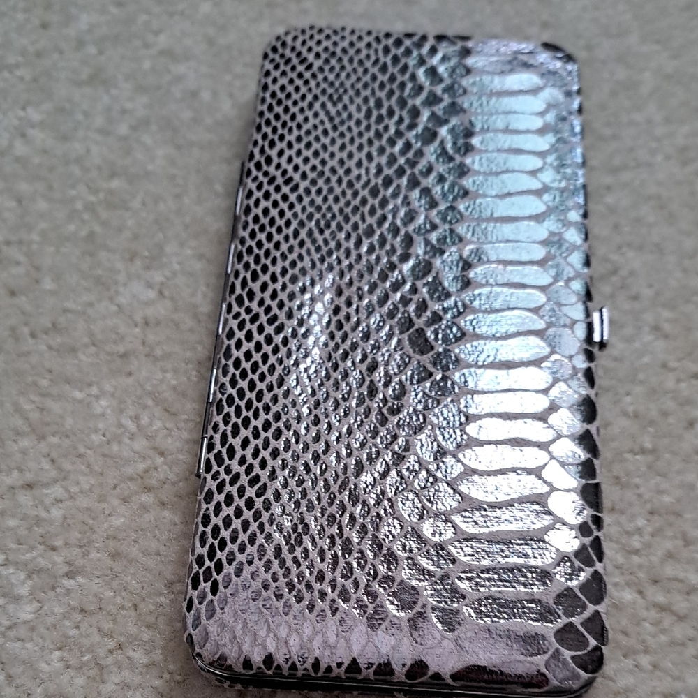 Bronze Snake Pattern Clutch